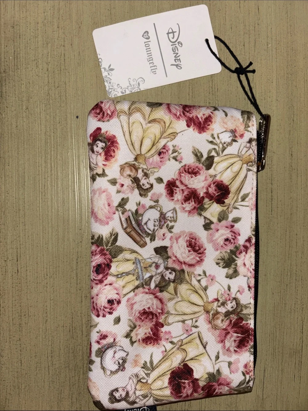 Loungefly Disney Belle Floral Mini Backpack in Pink and Yellow